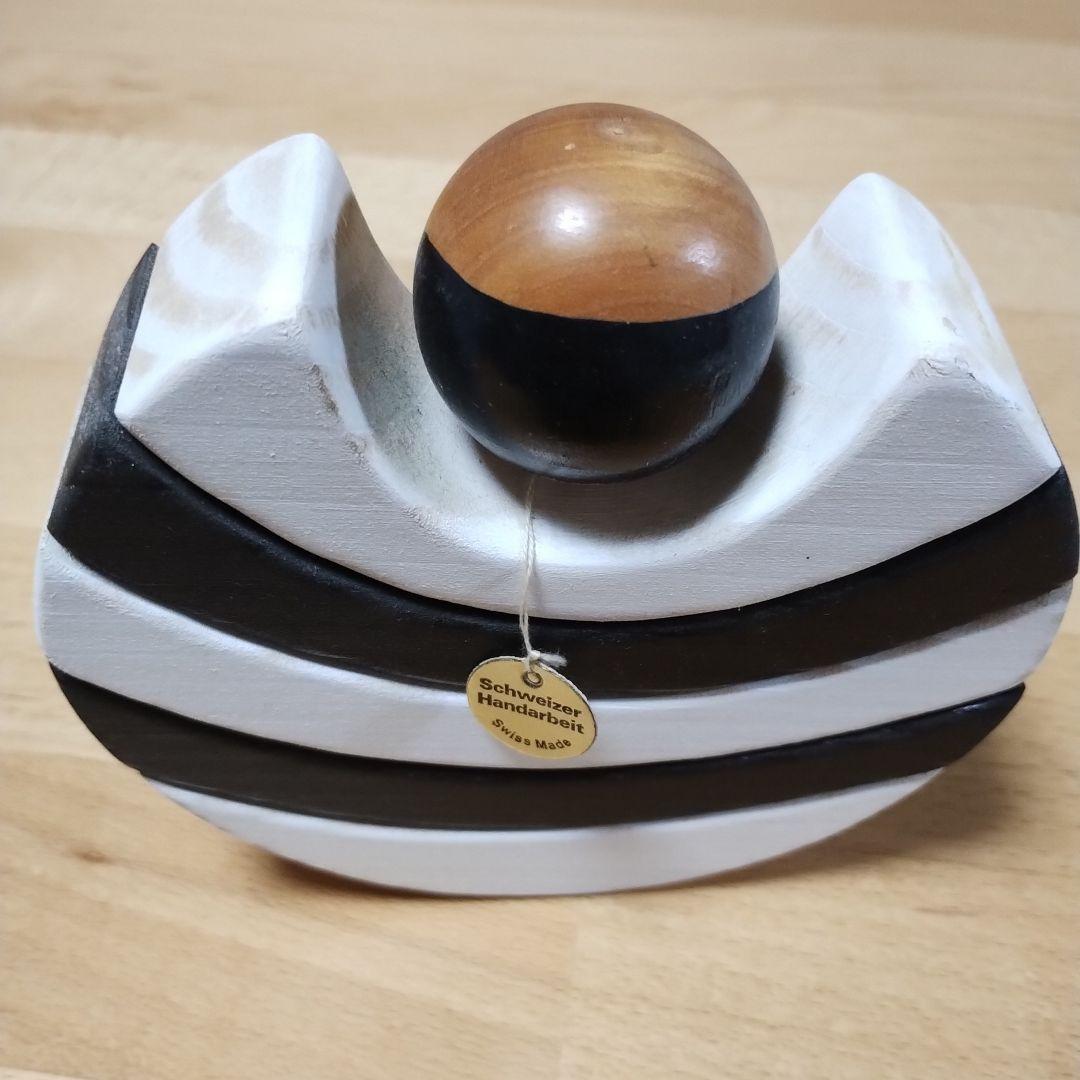 Tello Rare製、ヴィンテージ品　スイス製　白黒マイム　積み木　おもちゃ