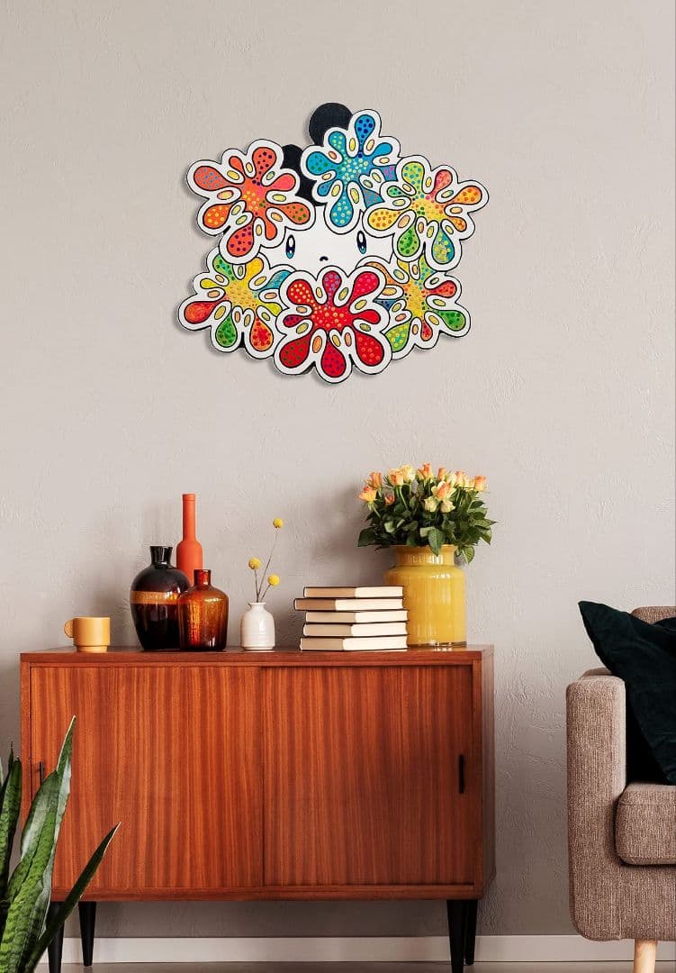 ★鈴木哲也★合板(470×430mm)★アクリル原画1点物★送料無料#135