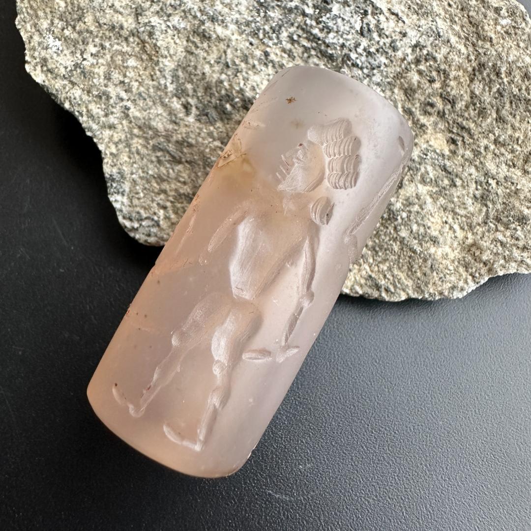 円筒印章 古代メソポタミア文明 英雄と怪物 スタンプ パワーストーン 1494