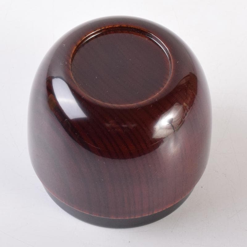 茶道具　山中塗　前端雅峯作　木目　中棗　紫野　前田昌道書付　共箱　V　7072