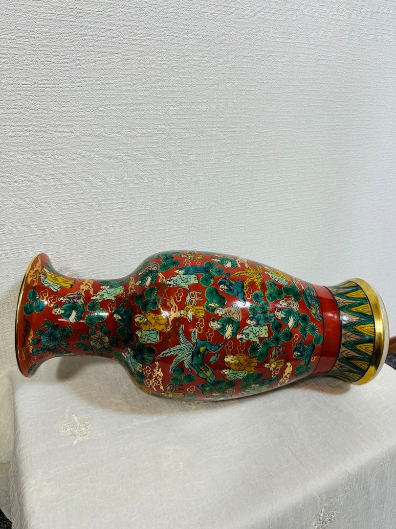 九谷燒 木米 花瓶 新品未使用品