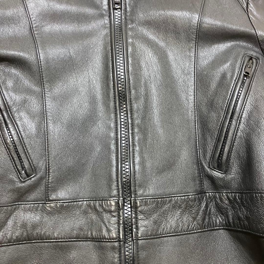 美品 ロアーズオリジナル ゴート 山羊革 サイズL レザージャケット ブラック