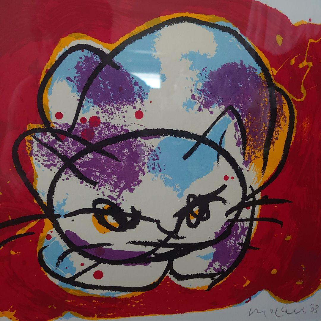 H*u様 マイケル・ルー シルクスクリーン 版画 猫 cat Michael L