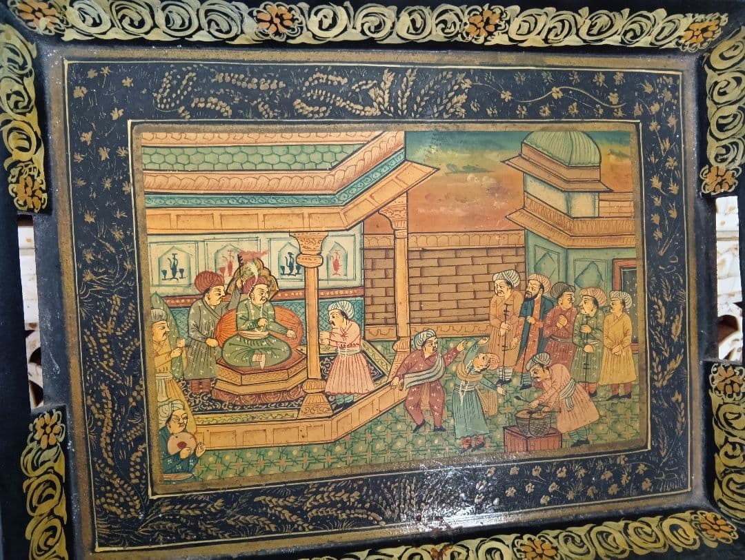 タージ-マハル ミニチュア置物　マハラジャおぼん　アンティーク ハンドメイド