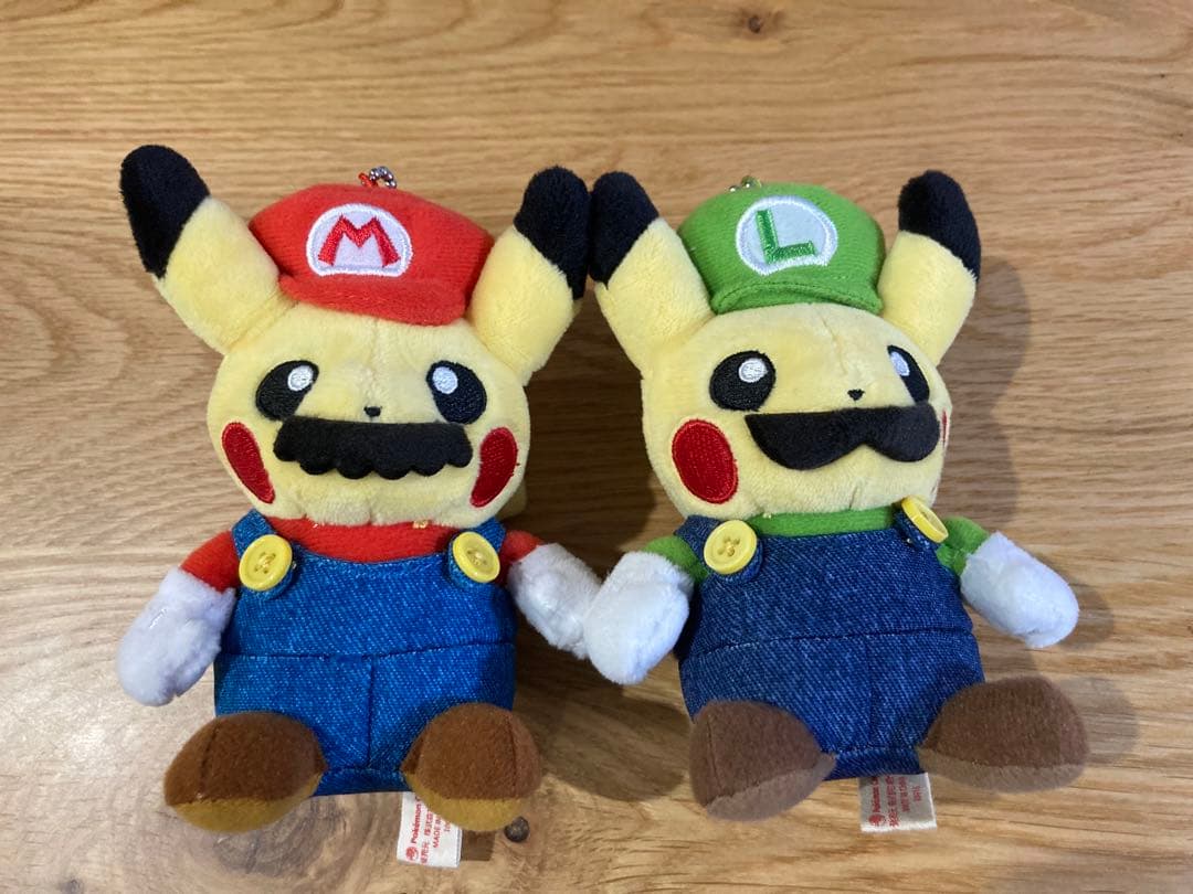 ポケモン　ぬいぐるみ　マスコット　ピカチュウ　マリオ　ルイージ　ポケモンセンター