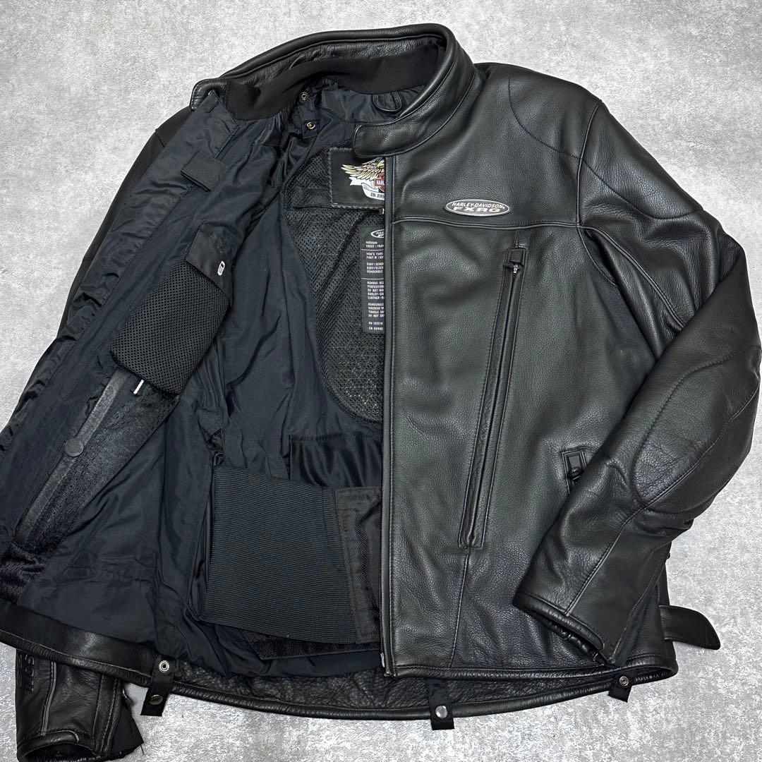 ハーレーダビッドソン ライダース ジャケット FXRG レザー 本革 2way