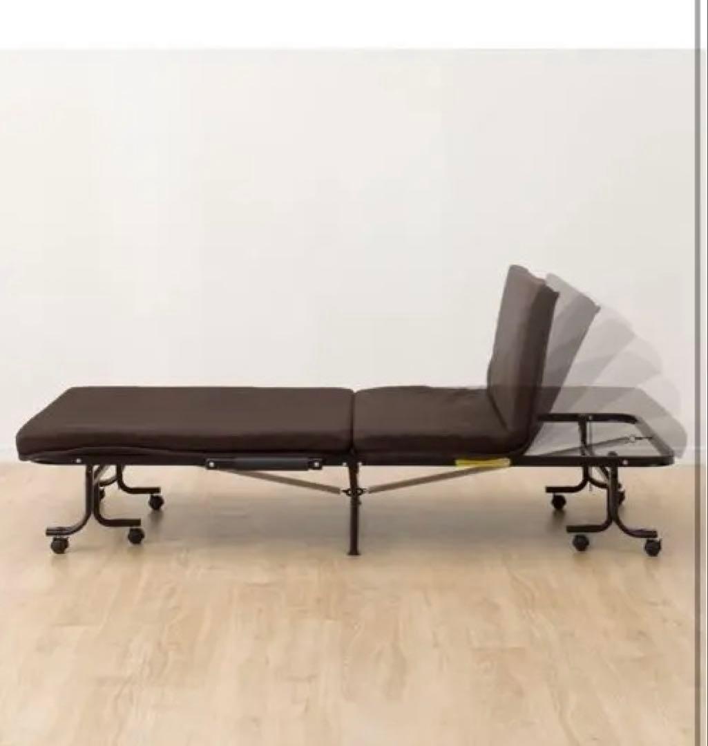 【最終値下げ】ニトリ 折り畳みベッド 折りたたみベッド シングル リクライニング