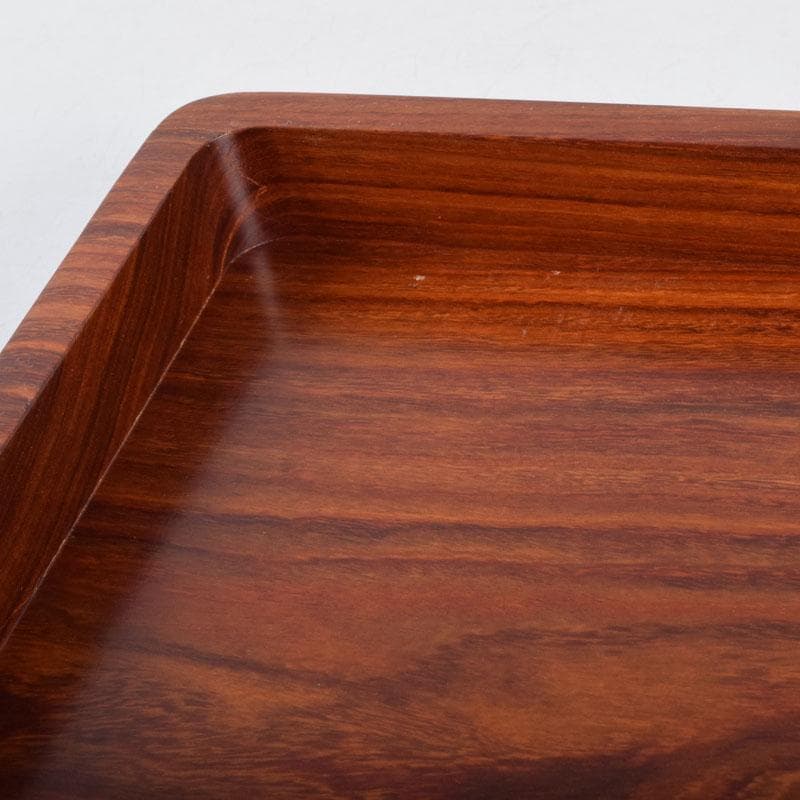 178　書道具　唐木紫檀製　無垢彫　くりぬき　硯箱　C　8734