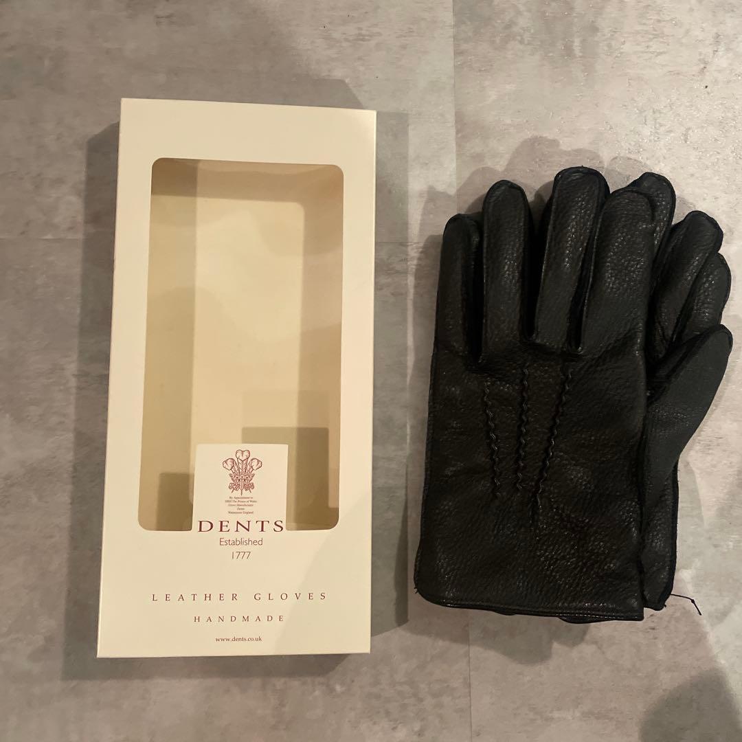 DENTS レザーグローブ　手袋　ブラック