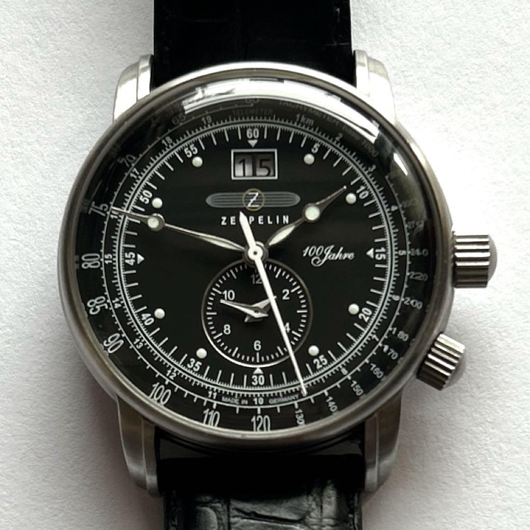 ZEPPELIN ツェッペリン 100周年記念　デュアルタイム ブラック