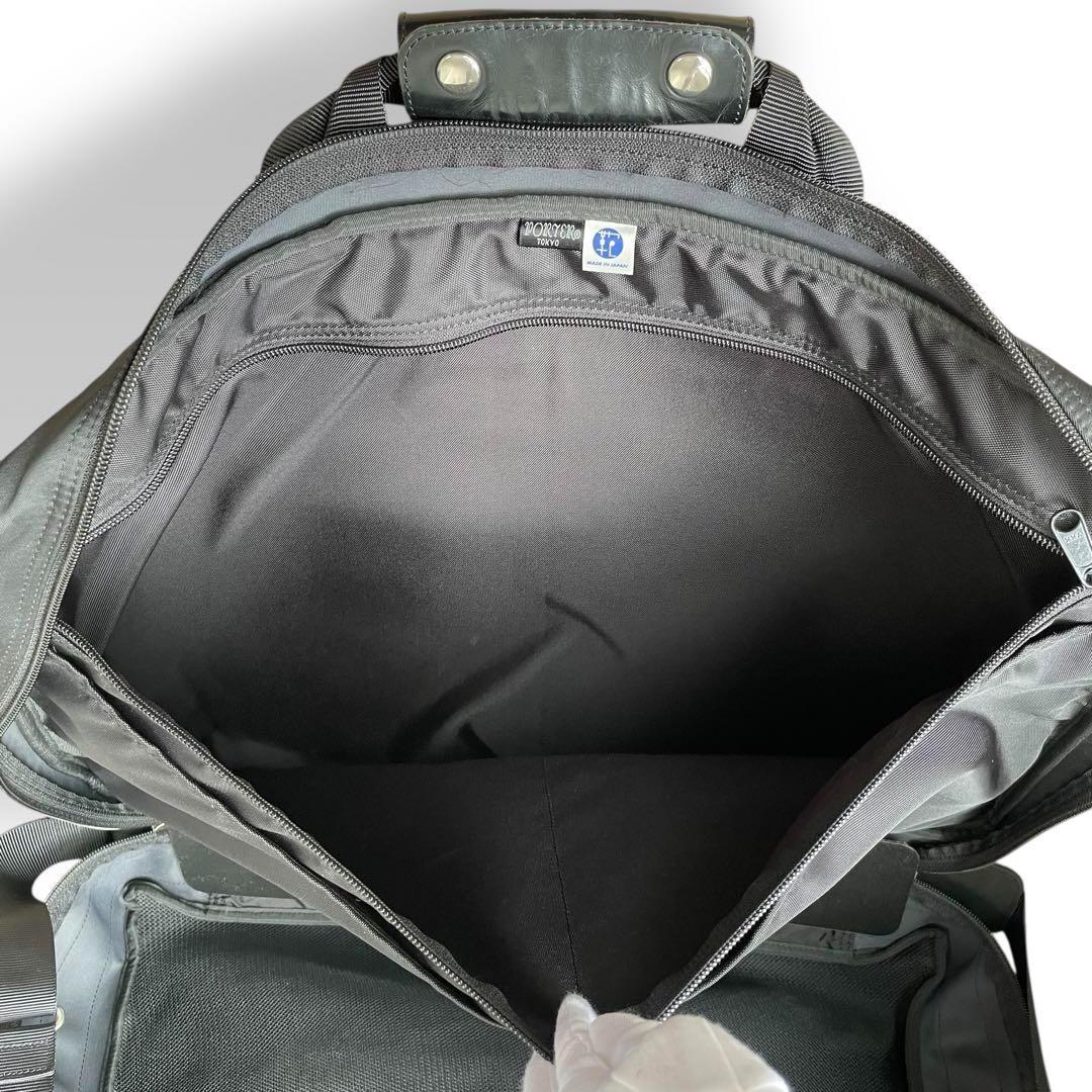 PORTER ポーター★2way ガーメントバッグ 大容量 ナイロン ブラック