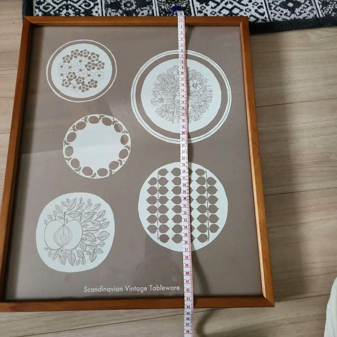 取り扱い終了品　北欧暮らしの道具店　額付きシルクスクリーン