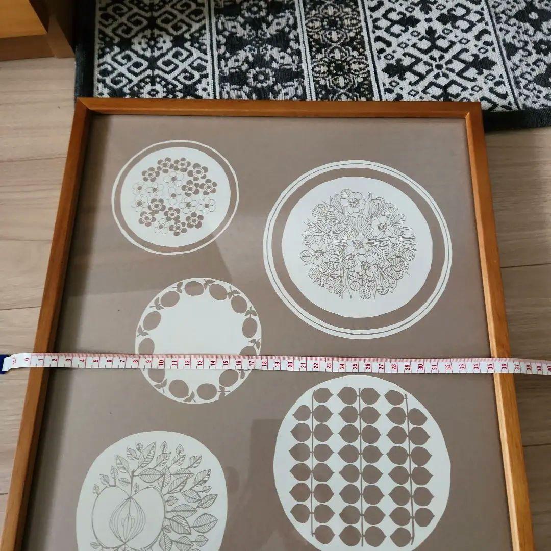 取り扱い終了品　北欧暮らしの道具店　額付きシルクスクリーン