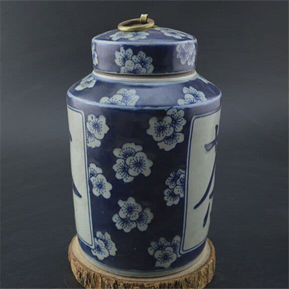 茶缶、家庭用、民国古物、一品堂製造、陶磁器