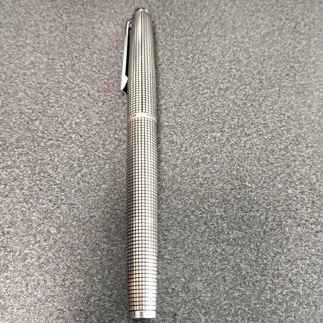 Z04）パイロット カスタム 万年筆 スターリング シルバー 銀製 ペン先18金