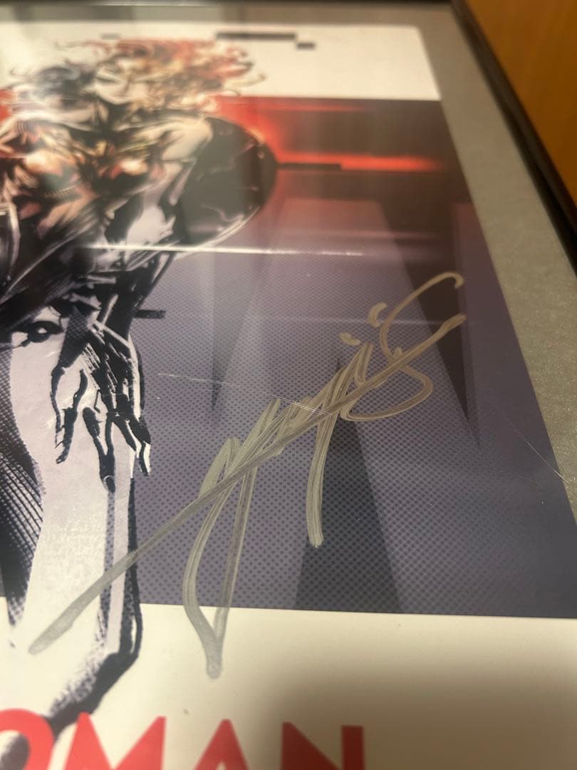 【希少】新川洋司 直筆サイン ポスター ワンダーウーマン