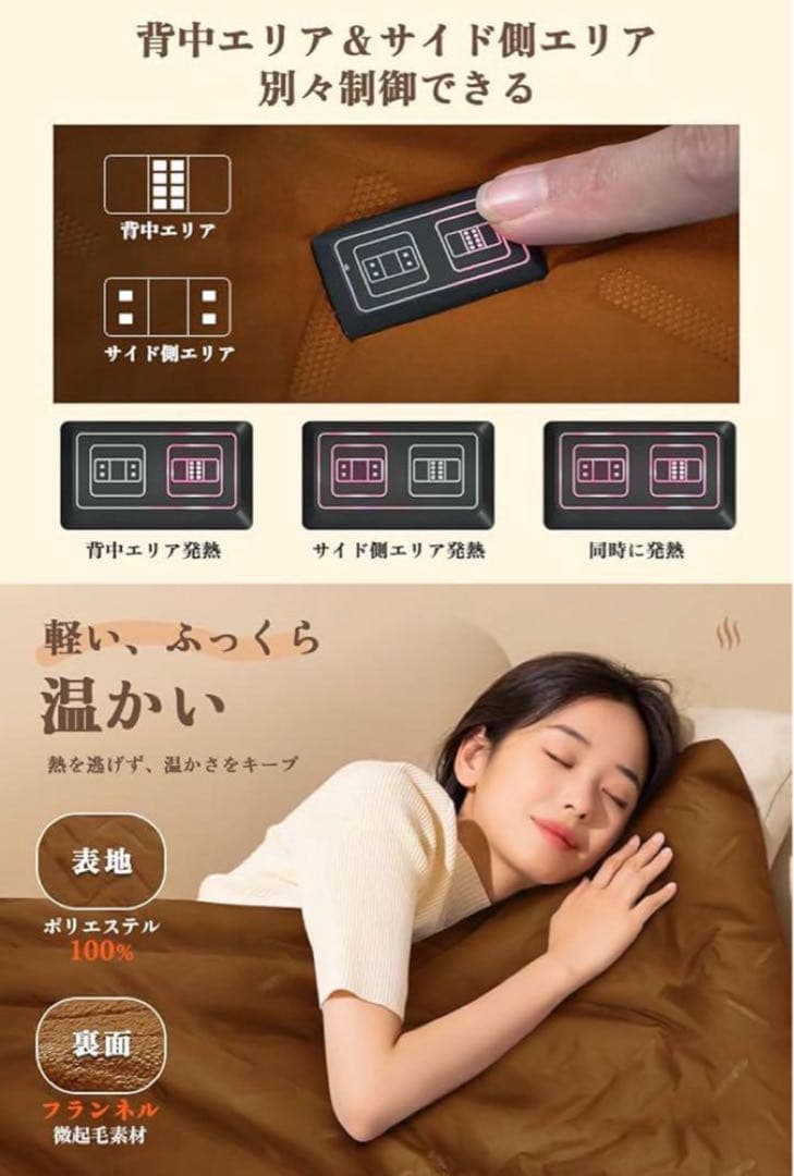 1点限り✨[Yihai] 電気毛布 ひざ掛け ブランケット USB