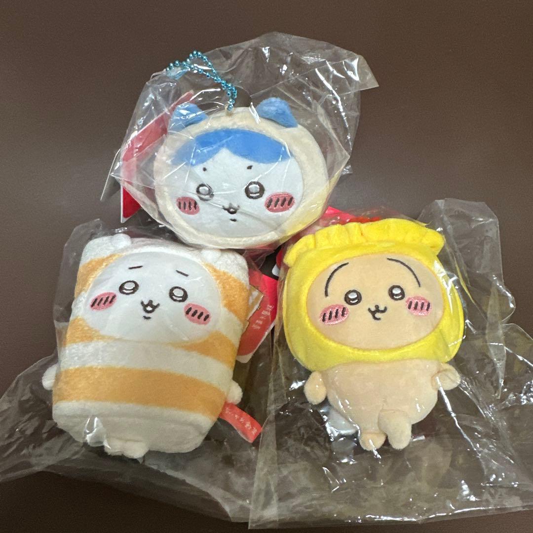 ちいかわ飲茶　香港限定　うさぎ　ハチワレ　ちいかわ　マスコット　セット　ヤムチャ