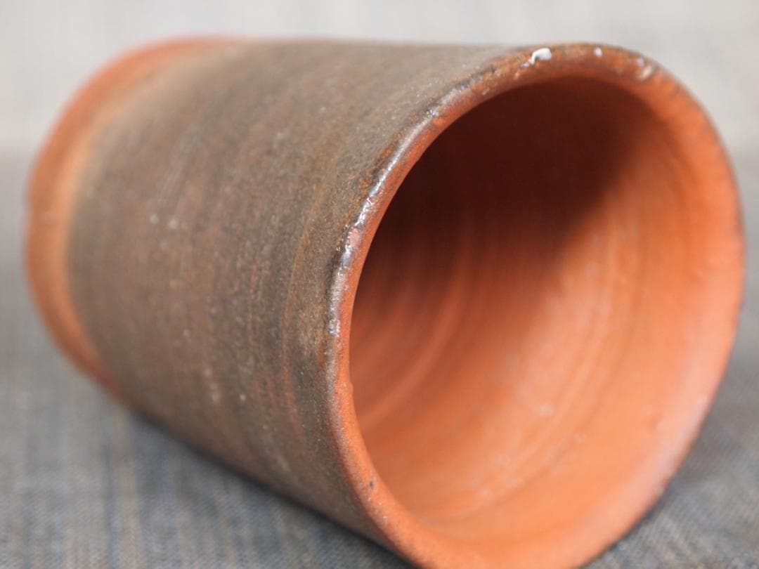 中里隆★唐津南蛮湯呑★共箱・栞