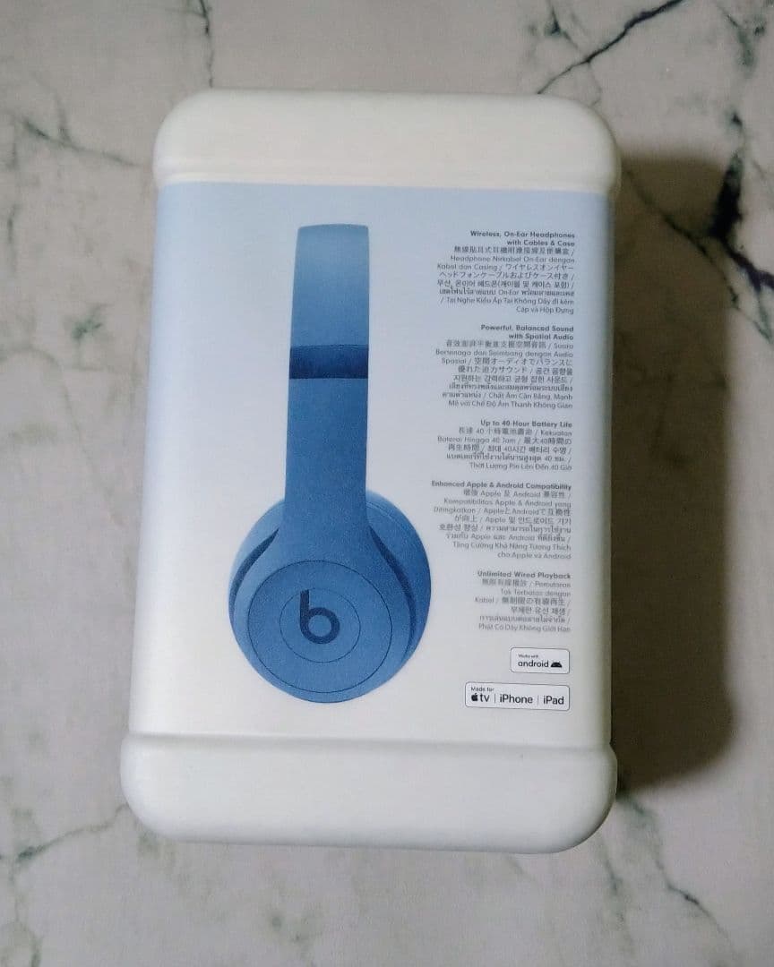 Beats Solo 4 ワイヤレス オンイヤーヘッドフォン スレートブルー