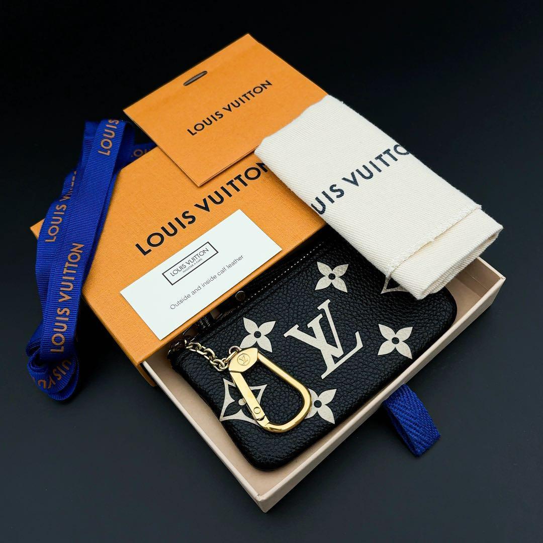 箱袋付★ルイヴィトン バイカラー ポシェット クレ ケース キーケース 黒