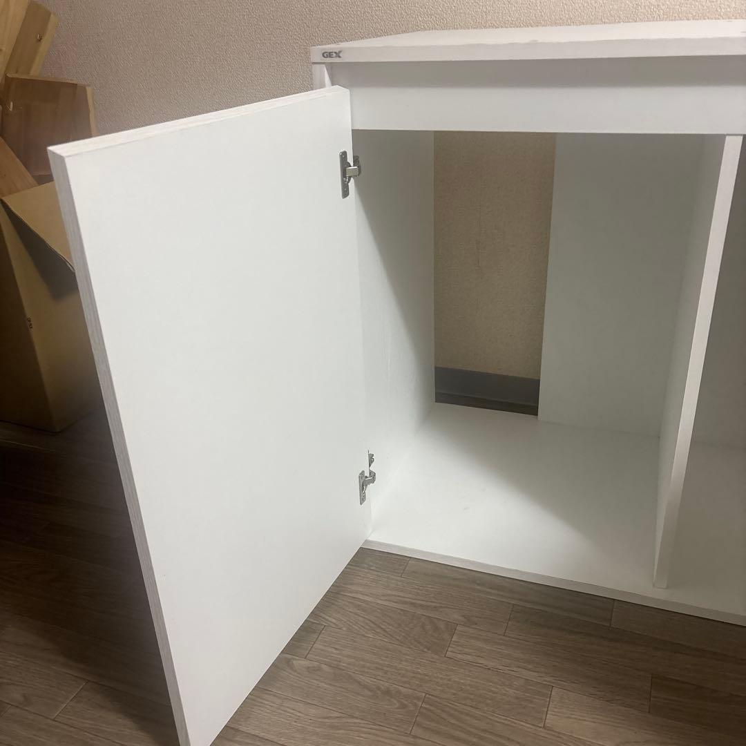 GEX 90cm水槽台　ホワイト