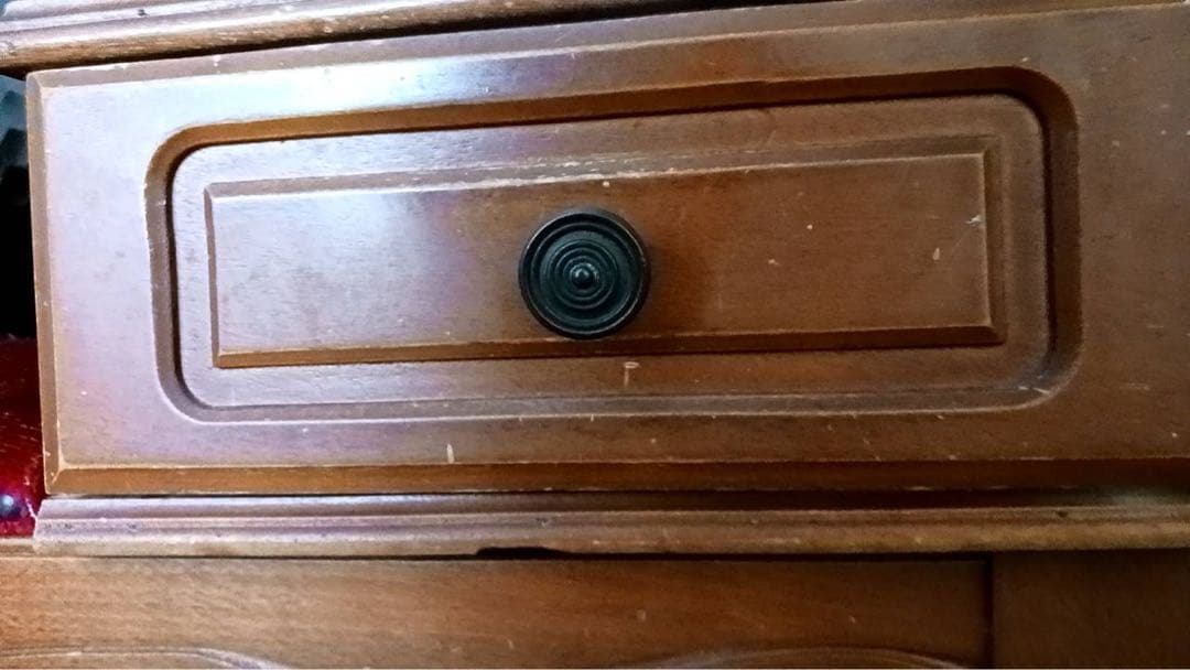 ワインレッド 木製 ソファ 引き出し付き