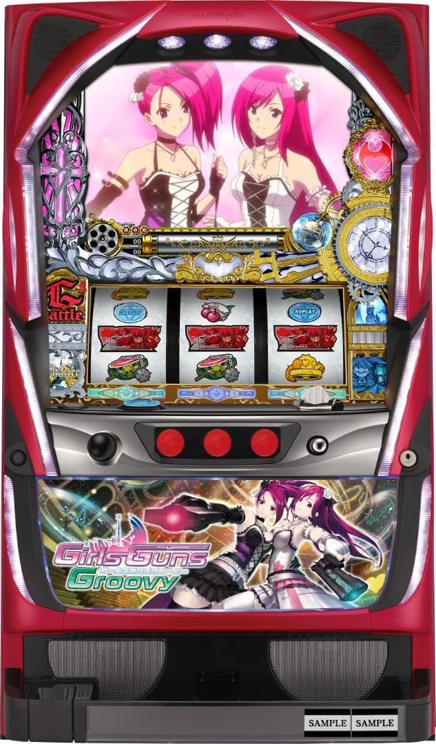 【パチスロ実機】ニューギン★パチスロガールズガンズグルービー【不要機付】