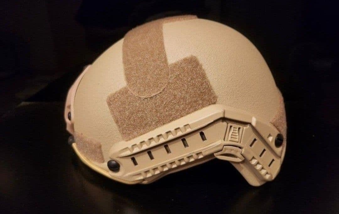 NIJ ⅢA(レベル3a)実物防弾ヘルメット サイズ:55㎝～62㎝、TAN