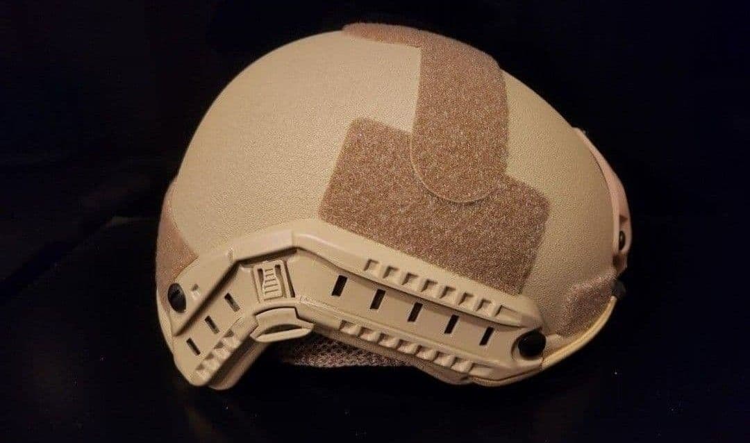 NIJ ⅢA(レベル3a)実物防弾ヘルメット サイズ:55㎝～62㎝、TAN