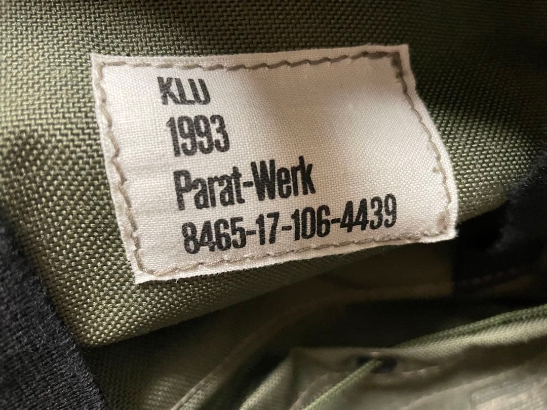 ミリタリーリュック　KLU1993 グリーン　paratwerk