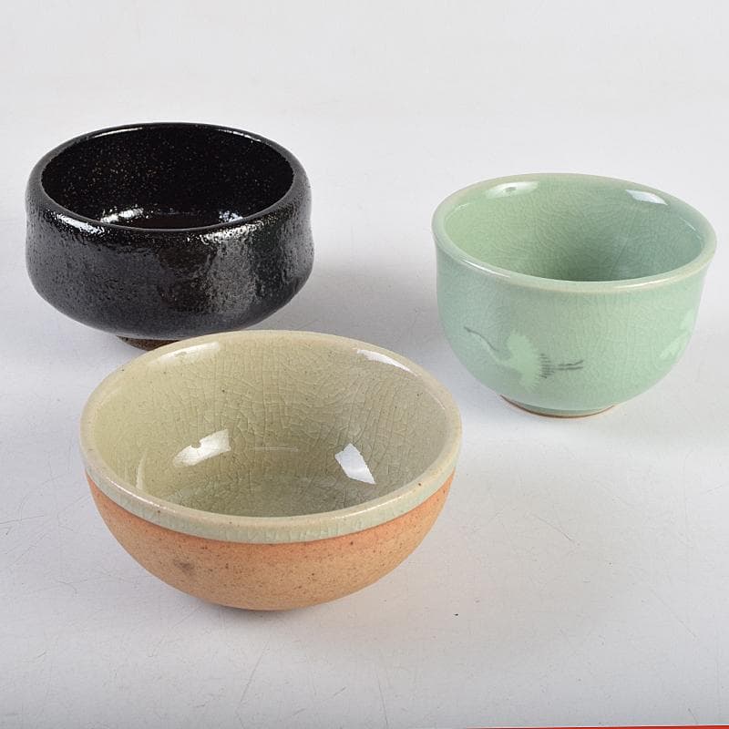 茶道具　御所篭　茶籠　黒楽茶碗　棗など　八点　一式　仕覆付　M　R9459