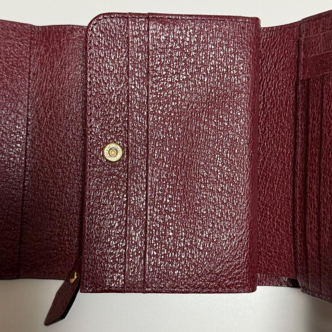 Vivienne Westwood バーガンディ 三つ折り財布