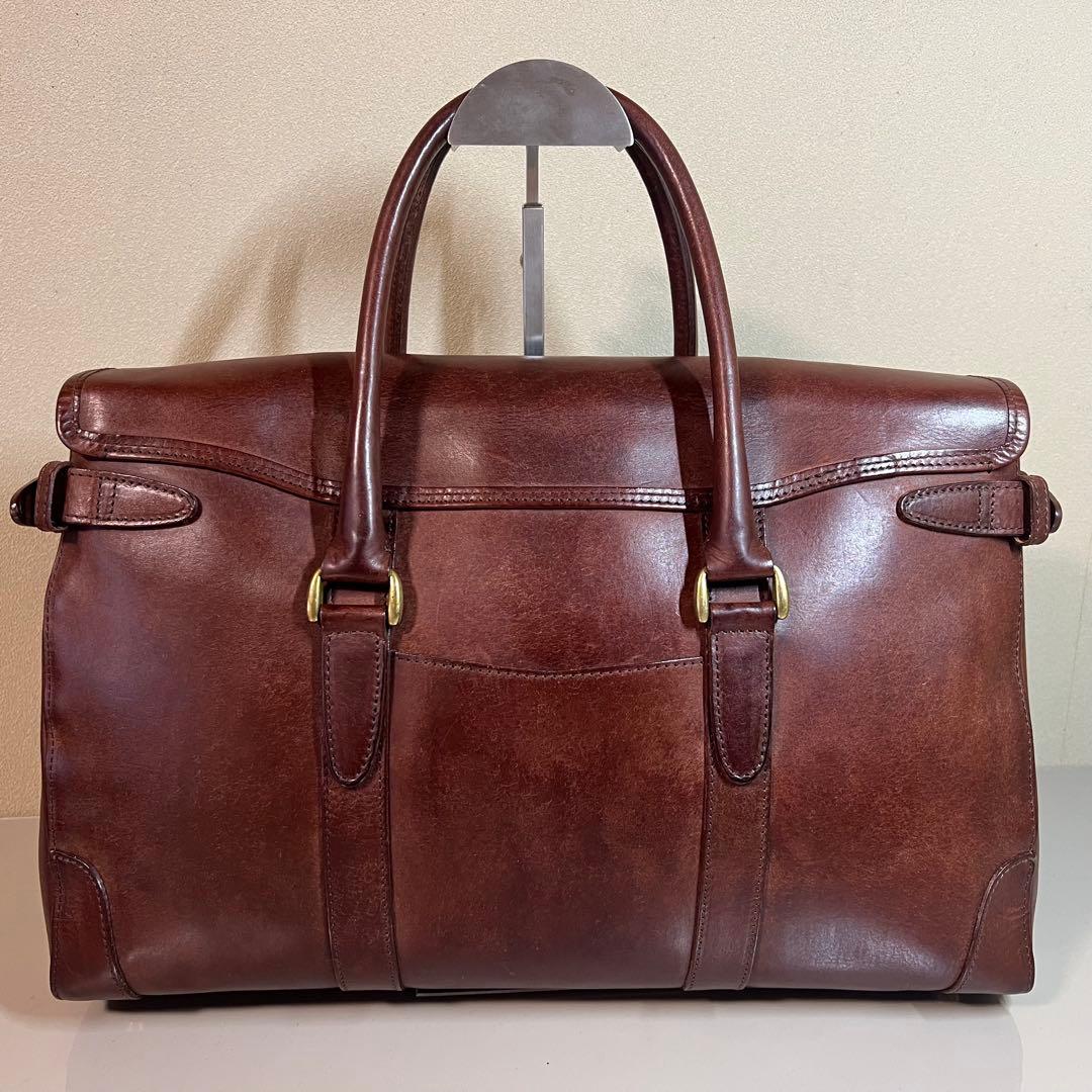 【美品】sot ソット フラップブリーフトートバッグ プエブロレザー ブラウン