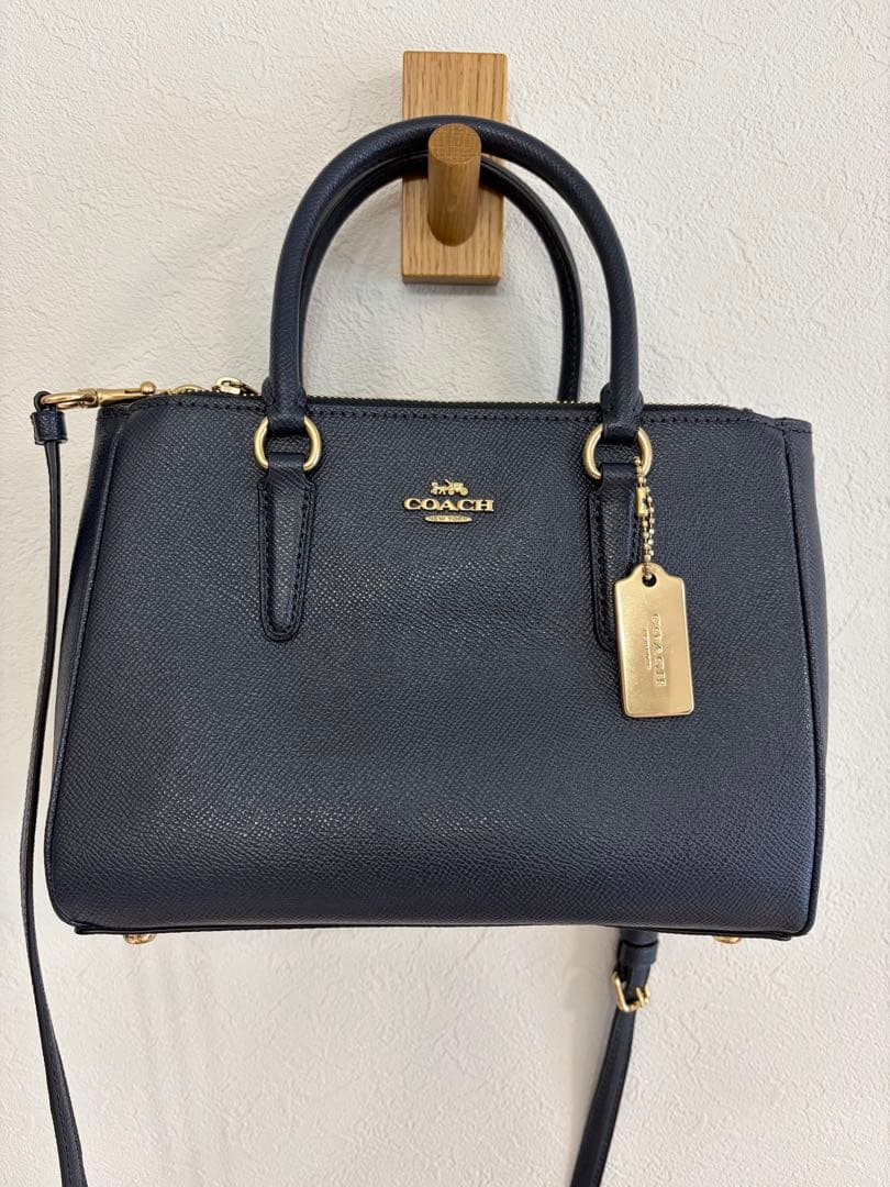COACH ネイビー ハンドバッグ