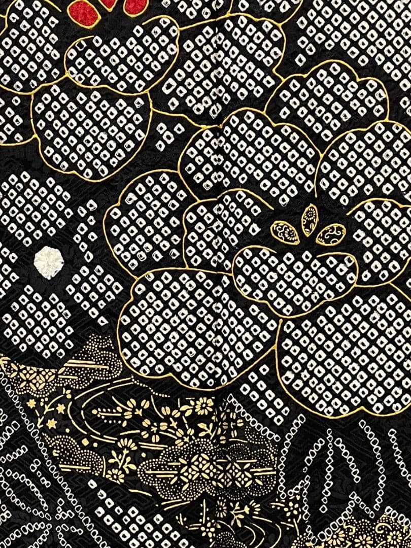 売約済み【WA-Modern】★★正絹モノトーン総絞り振袖フルセット★★