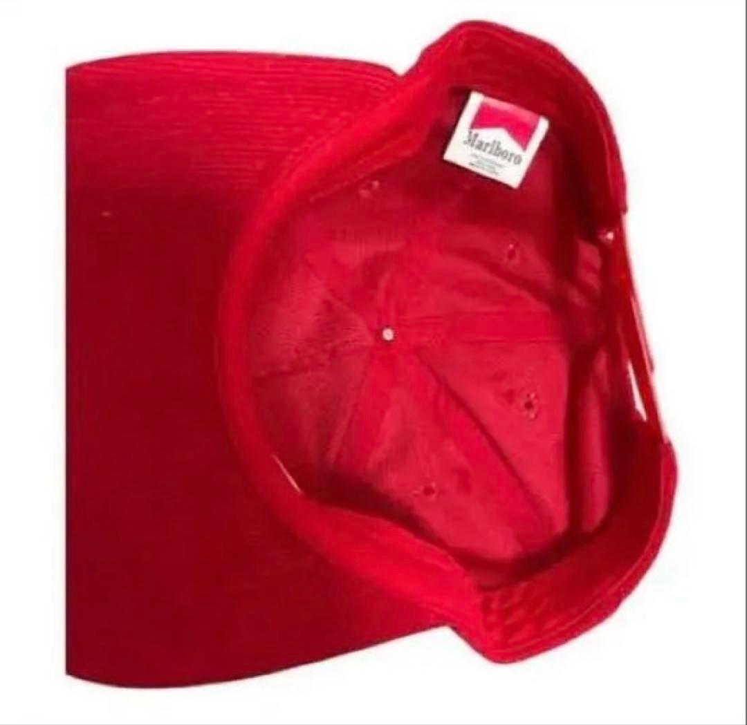 Marlboro コーデュロイキャップ レッド 80s 90s