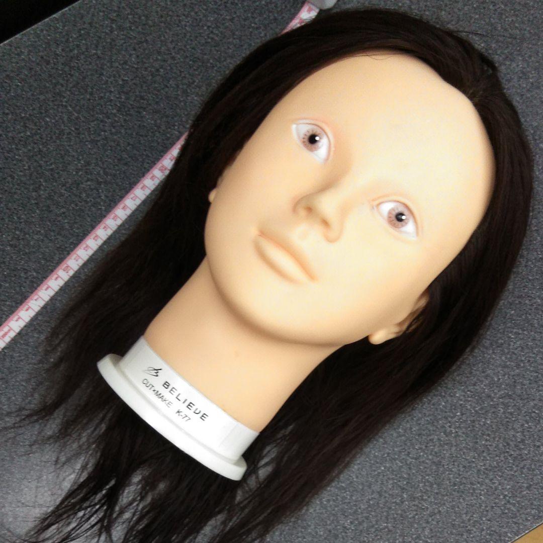 美容　理容　カット　メイク　マネキン　オマケ付き　ウイッグ　k-77