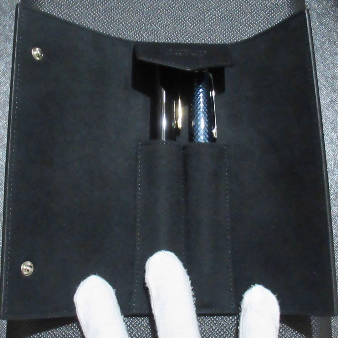 モンブラン ペンケース ペンポーチ ソフトグレイン 2本用 126265