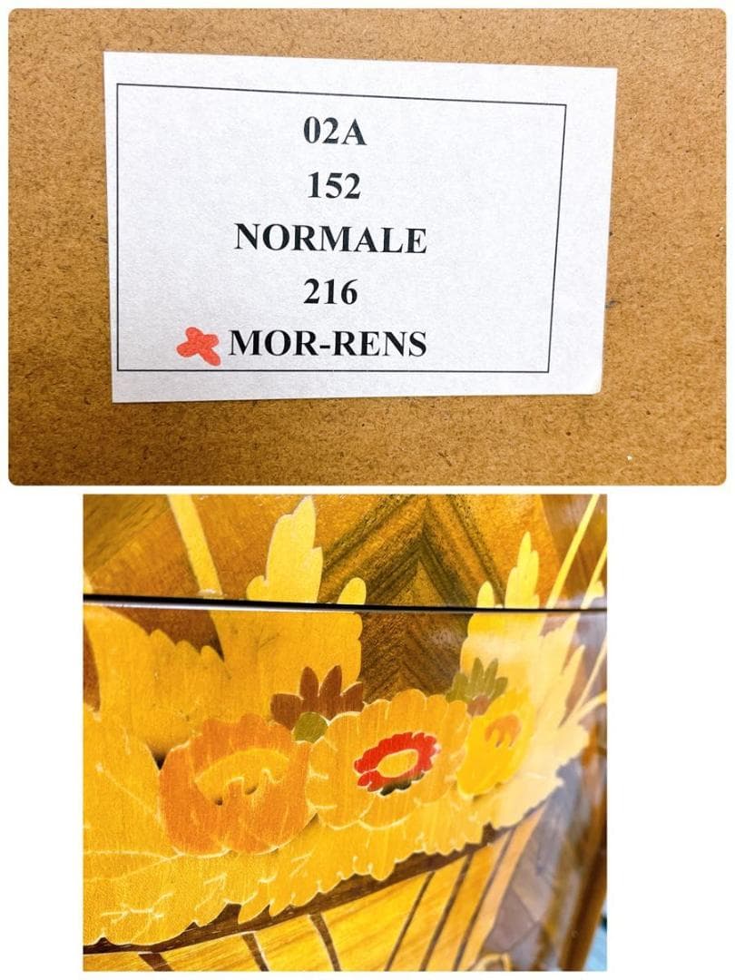 【★希少★】おしゃれ　イタリア製　象嵌　5段　チェスト　猫脚　アンティーク　家具