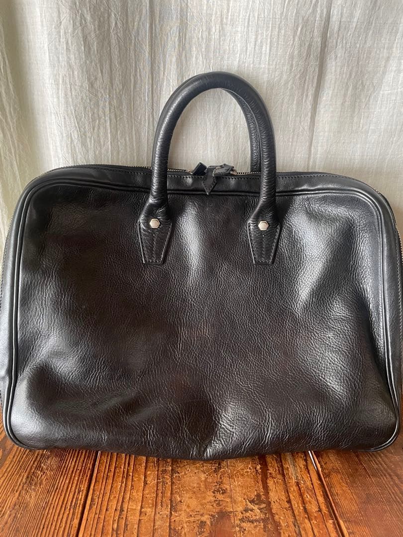 【3回使用】万双　シモーネＢＯＸ　ダブル天ファスナー　ブラック　ストラップ有り