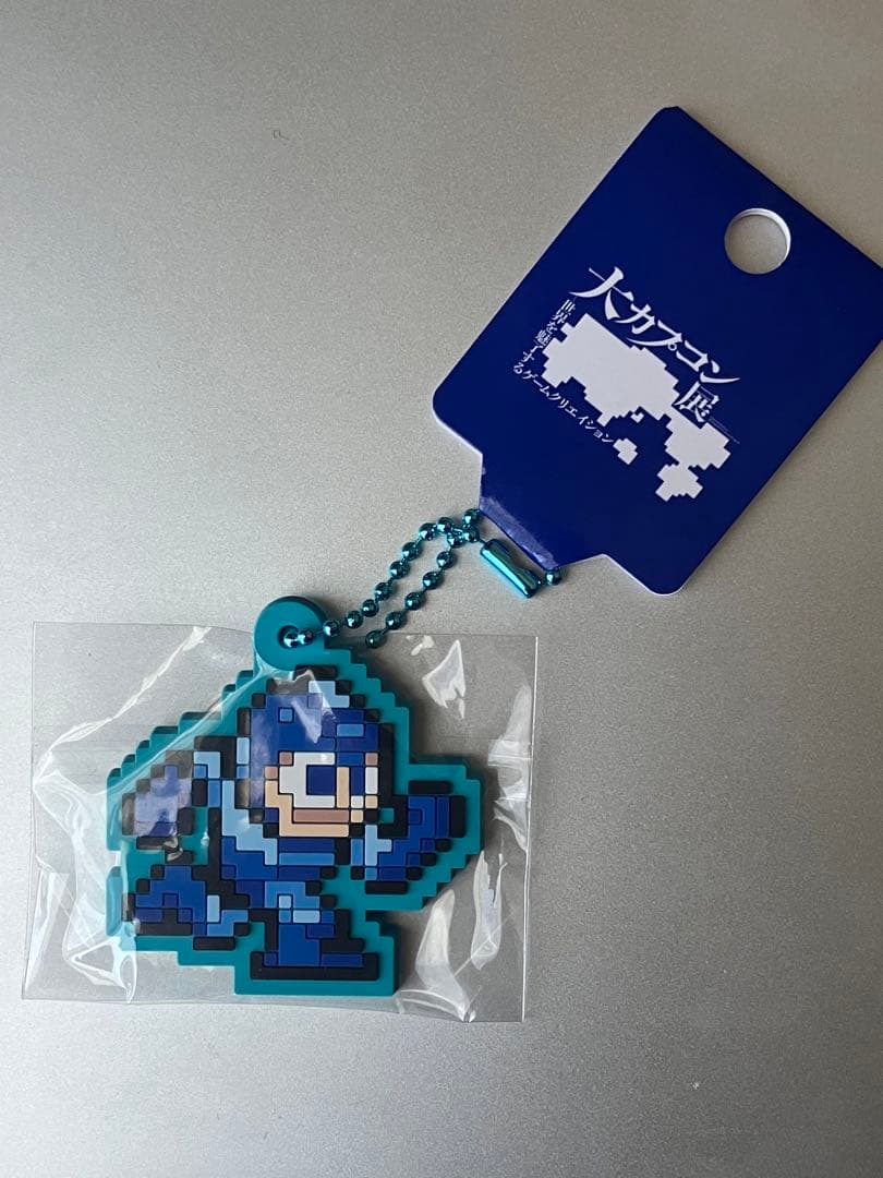 【大カプコン展】　ロックマン　アクリルブロック　ラバーボールチェーン　セット