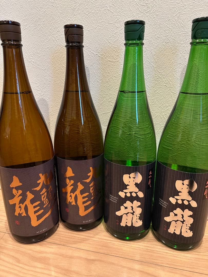 一升瓶　大龍・黒龍 4本セット