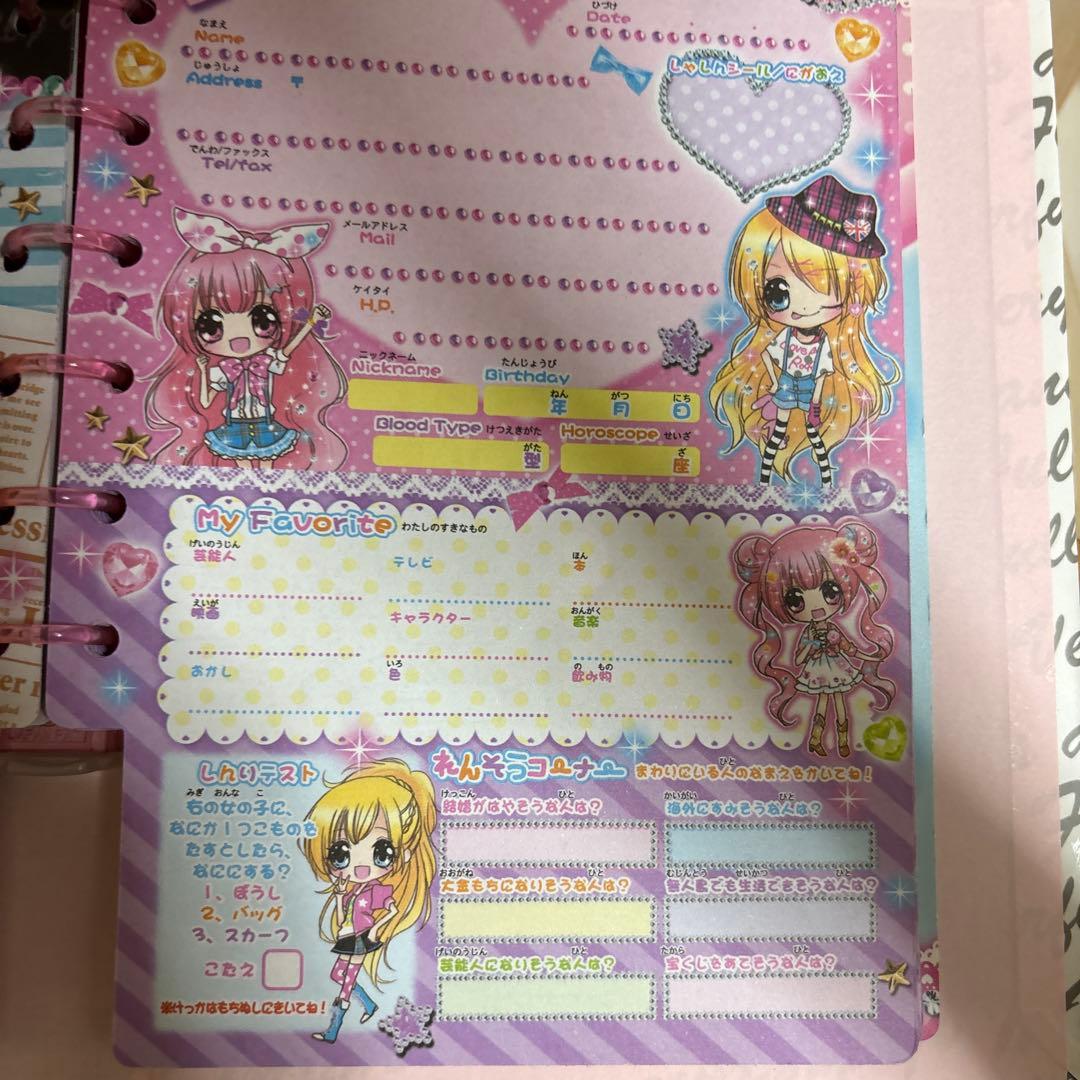 My Sweet Friend プロフィール帳　平成レトロ