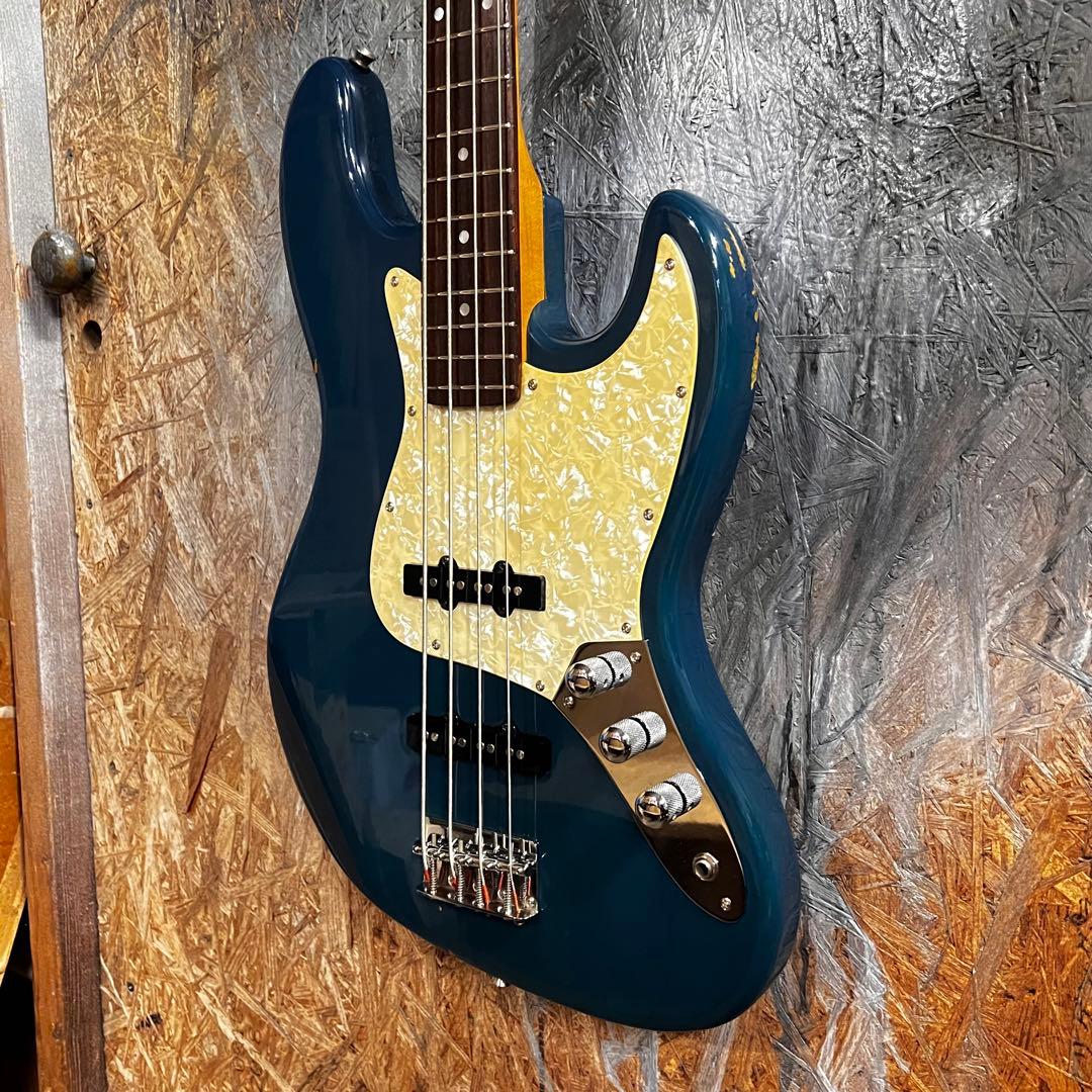 フォトジェニック ジャズベース シースルーブルー 管AC