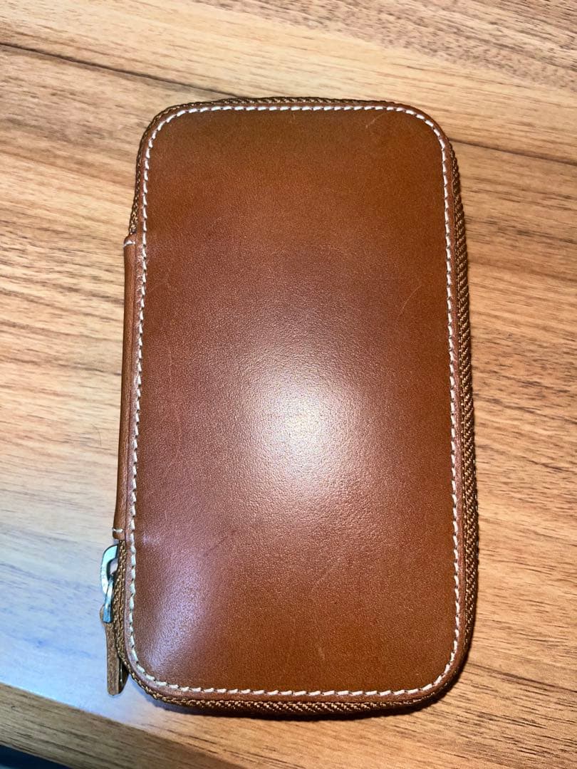 ガレンレザー　ブラウン　6本差しスロットペンケース