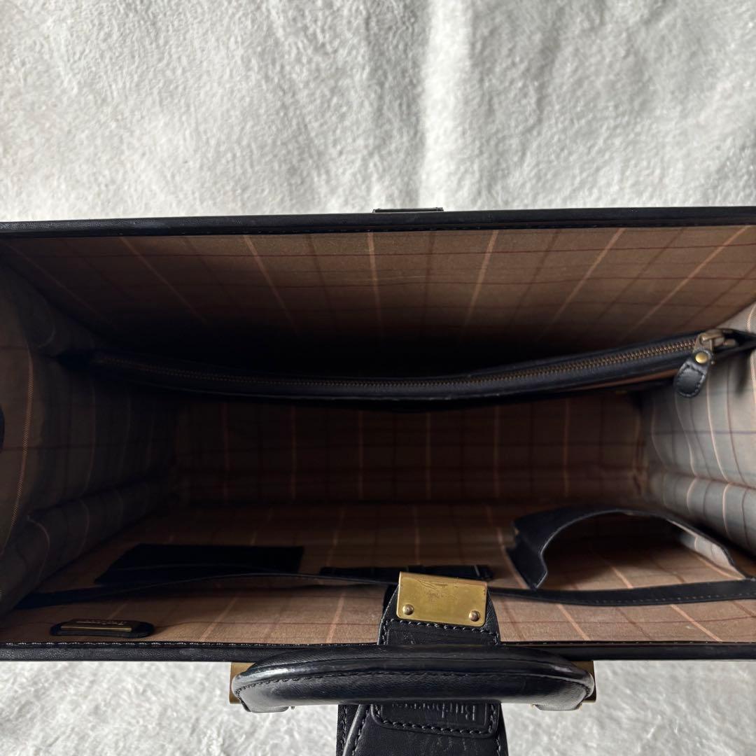 BURBERRY バーバリー ダレスバッグ ビジネスバッグ ブラック レザー