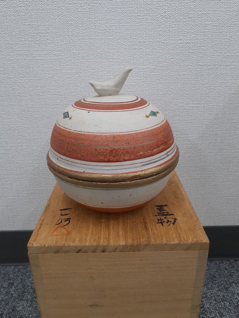【高木正博】蓋物　色絵
