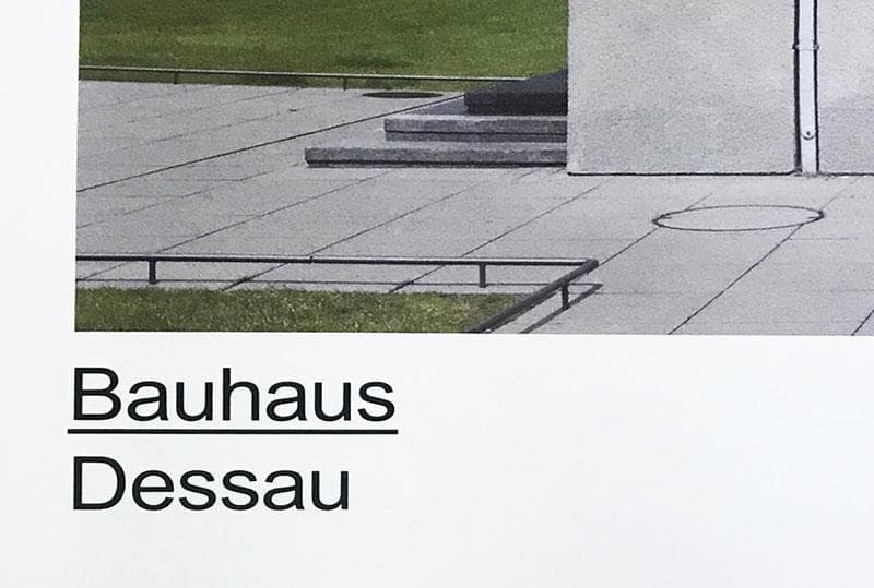 【額装済】バウハウス 建築 額縁付き アートポスター モダン インテリア