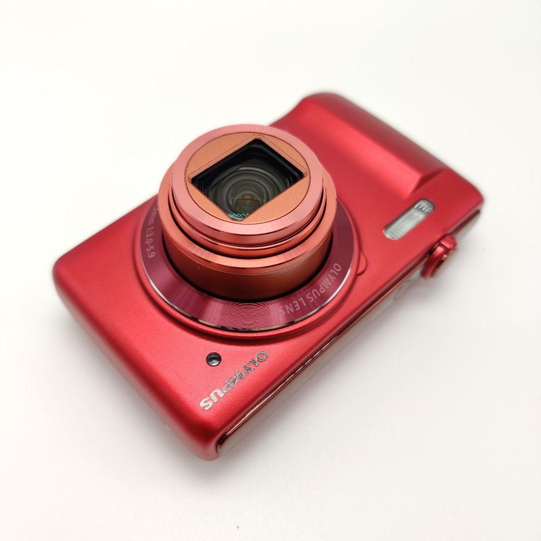 【やや訳あり】 OLYMPUS コンデジ STYLUS VR-370 RED